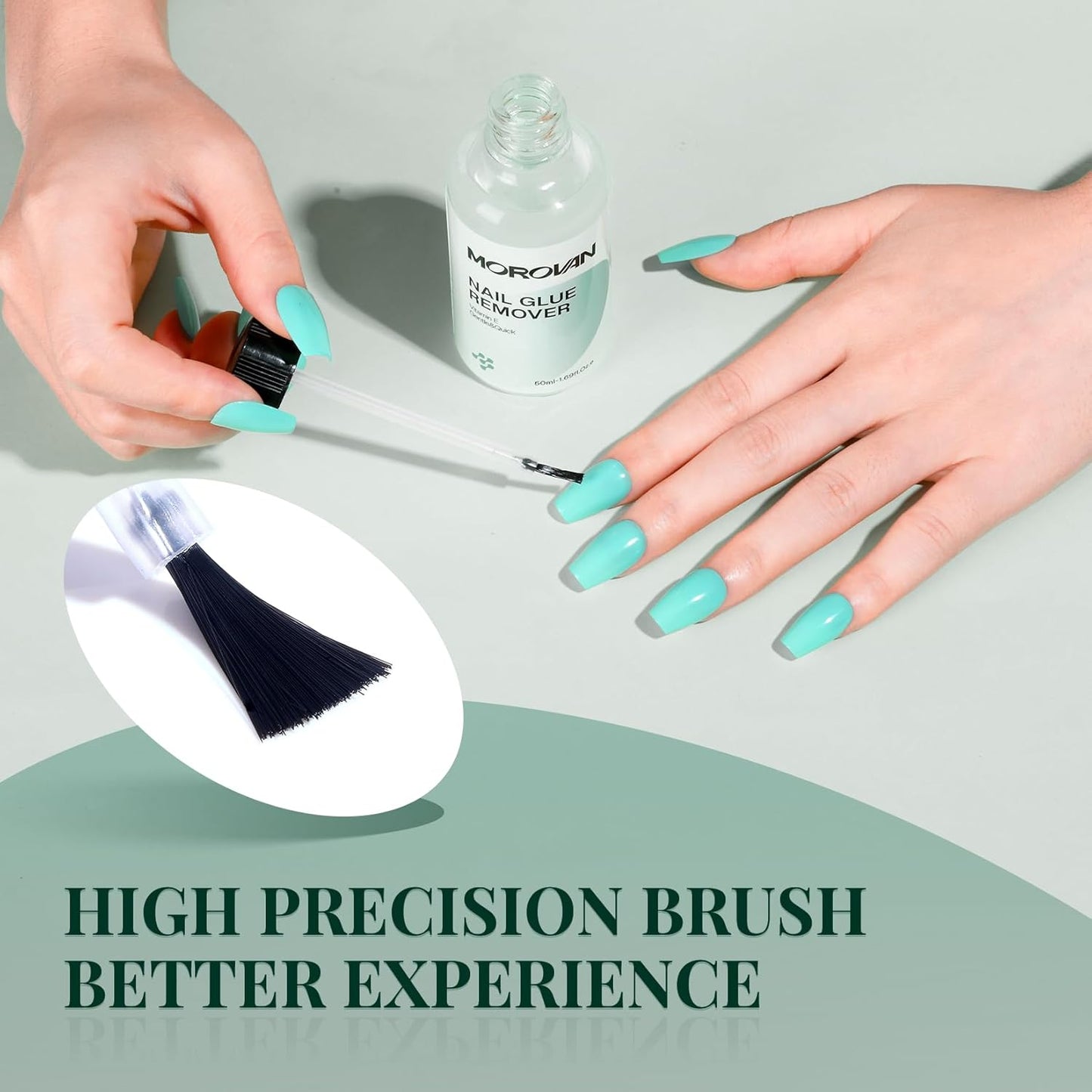 Nail Glue Remover for Press on Nails - 50ML Press on Nail Glue Remover for Acrylic Nails Tips Quickly