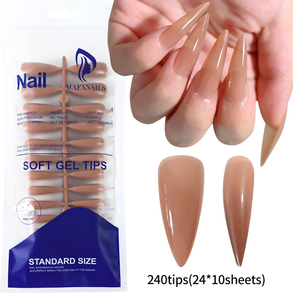 120pcs French White Pink Fake Nail Short Square Ballet Simple False Nails Press On Wearable Full Cover Acrylic Reusable Nail Tip